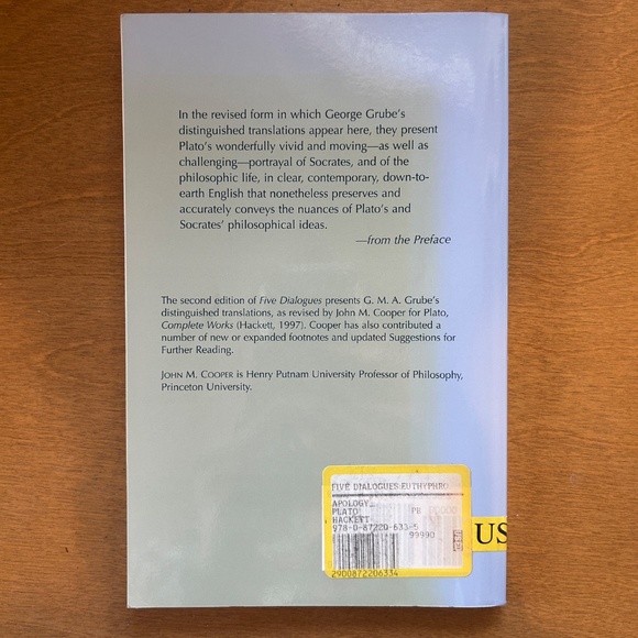 Plato's Five Dialogues Second Edition - Picture 3 of 6